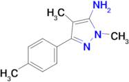 1,4-Dimethyl-3-(p-tolyl)-1h-pyrazol-5-amine