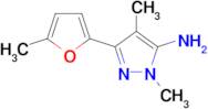 1,4-Dimethyl-3-(5-methylfuran-2-yl)-1h-pyrazol-5-amine