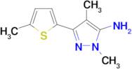 1,4-Dimethyl-3-(5-methylthiophen-2-yl)-1h-pyrazol-5-amine