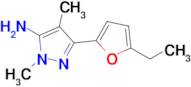 3-(5-Ethylfuran-2-yl)-1,4-dimethyl-1h-pyrazol-5-amine