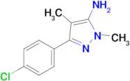 3-(4-Chlorophenyl)-1,4-dimethyl-1h-pyrazol-5-amine