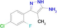 3-(4-Chloro-2-fluorophenyl)-4-methyl-1h-pyrazol-5-amine