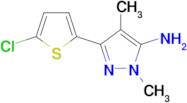 3-(5-Chlorothiophen-2-yl)-1,4-dimethyl-1h-pyrazol-5-amine