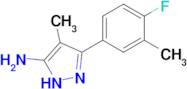 3-(4-Fluoro-3-methylphenyl)-4-methyl-1h-pyrazol-5-amine