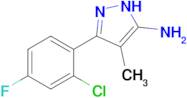 3-(2-Chloro-4-fluorophenyl)-4-methyl-1h-pyrazol-5-amine