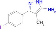 3-(4-Iodophenyl)-4-methyl-1h-pyrazol-5-amine