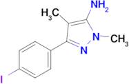 3-(4-Iodophenyl)-1,4-dimethyl-1h-pyrazol-5-amine