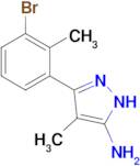 3-(3-Bromo-2-methylphenyl)-4-methyl-1h-pyrazol-5-amine