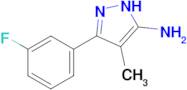 3-(3-Fluorophenyl)-4-methyl-1h-pyrazol-5-amine