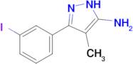 3-(3-Iodophenyl)-4-methyl-1h-pyrazol-5-amine