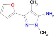 3-(Furan-2-yl)-1,4-dimethyl-1h-pyrazol-5-amine