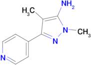 1,4-Dimethyl-3-(pyridin-4-yl)-1h-pyrazol-5-amine