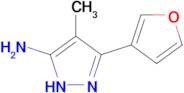 3-(Furan-3-yl)-4-methyl-1h-pyrazol-5-amine