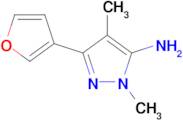 3-(Furan-3-yl)-1,4-dimethyl-1h-pyrazol-5-amine