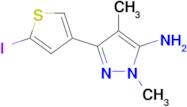 3-(5-Iodothiophen-3-yl)-1,4-dimethyl-1h-pyrazol-5-amine