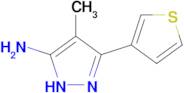 4-Methyl-3-(thiophen-3-yl)-1h-pyrazol-5-amine