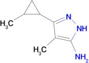 4-Methyl-3-(2-methylcyclopropyl)-1h-pyrazol-5-amine