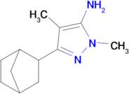 3-(Bicyclo[2.2.1]heptan-2-yl)-1,4-dimethyl-1h-pyrazol-5-amine