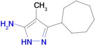 3-Cycloheptyl-4-methyl-1h-pyrazol-5-amine