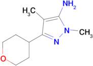 1,4-Dimethyl-3-(tetrahydro-2h-pyran-4-yl)-1h-pyrazol-5-amine