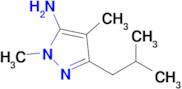 3-Isobutyl-1,4-dimethyl-1h-pyrazol-5-amine