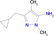 3-(Cyclopropylmethyl)-1,4-dimethyl-1h-pyrazol-5-amine