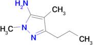 1,4-Dimethyl-3-propyl-1h-pyrazol-5-amine