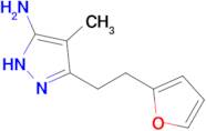 3-(2-(Furan-2-yl)ethyl)-4-methyl-1h-pyrazol-5-amine