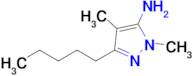 1,4-Dimethyl-3-pentyl-1h-pyrazol-5-amine