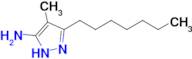 3-Heptyl-4-methyl-1h-pyrazol-5-amine