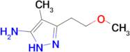 3-(2-Methoxyethyl)-4-methyl-1h-pyrazol-5-amine