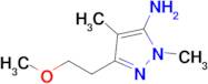 3-(2-Methoxyethyl)-1,4-dimethyl-1h-pyrazol-5-amine