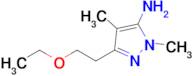 3-(2-Ethoxyethyl)-1,4-dimethyl-1h-pyrazol-5-amine