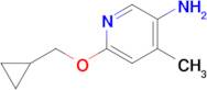 6-(Cyclopropylmethoxy)-4-methylpyridin-3-amine