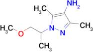 1-(1-Methoxypropan-2-yl)-3,5-dimethyl-1h-pyrazol-4-amine