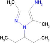 3,5-Dimethyl-1-(pentan-3-yl)-1h-pyrazol-4-amine