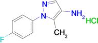 1-(4-Fluorophenyl)-5-methyl-1h-pyrazol-4-amine hydrochloride