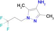 3,5-Dimethyl-1-(3,3,3-trifluoropropyl)-1h-pyrazol-4-amine