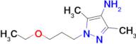 1-(3-Ethoxypropyl)-3,5-dimethyl-1h-pyrazol-4-amine