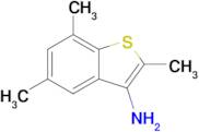 2,5,7-Trimethylbenzo[b]thiophen-3-amine