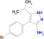 4-(4-bromophenyl)-5-(propan-2-yl)-1H-pyrazol-3-amine