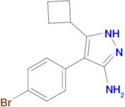 4-(4-bromophenyl)-5-cyclobutyl-1H-pyrazol-3-amine