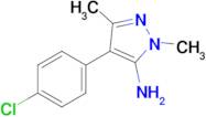 4-(4-Chlorophenyl)-1,3-dimethyl-1h-pyrazol-5-amine