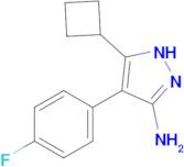 5-cyclobutyl-4-(4-fluorophenyl)-1H-pyrazol-3-amine