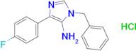 1-Benzyl-4-(4-fluorophenyl)-1h-imidazol-5-amine hydrochloride