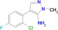 4-(2-Chloro-4-fluorophenyl)-1-methyl-1h-pyrazol-5-amine