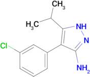 4-(3-chlorophenyl)-5-(propan-2-yl)-1H-pyrazol-3-amine