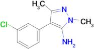 4-(3-Chlorophenyl)-1,3-dimethyl-1h-pyrazol-5-amine