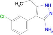 4-(3-chlorophenyl)-5-ethyl-1H-pyrazol-3-amine