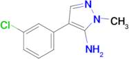 4-(3-Chlorophenyl)-1-methyl-1h-pyrazol-5-amine